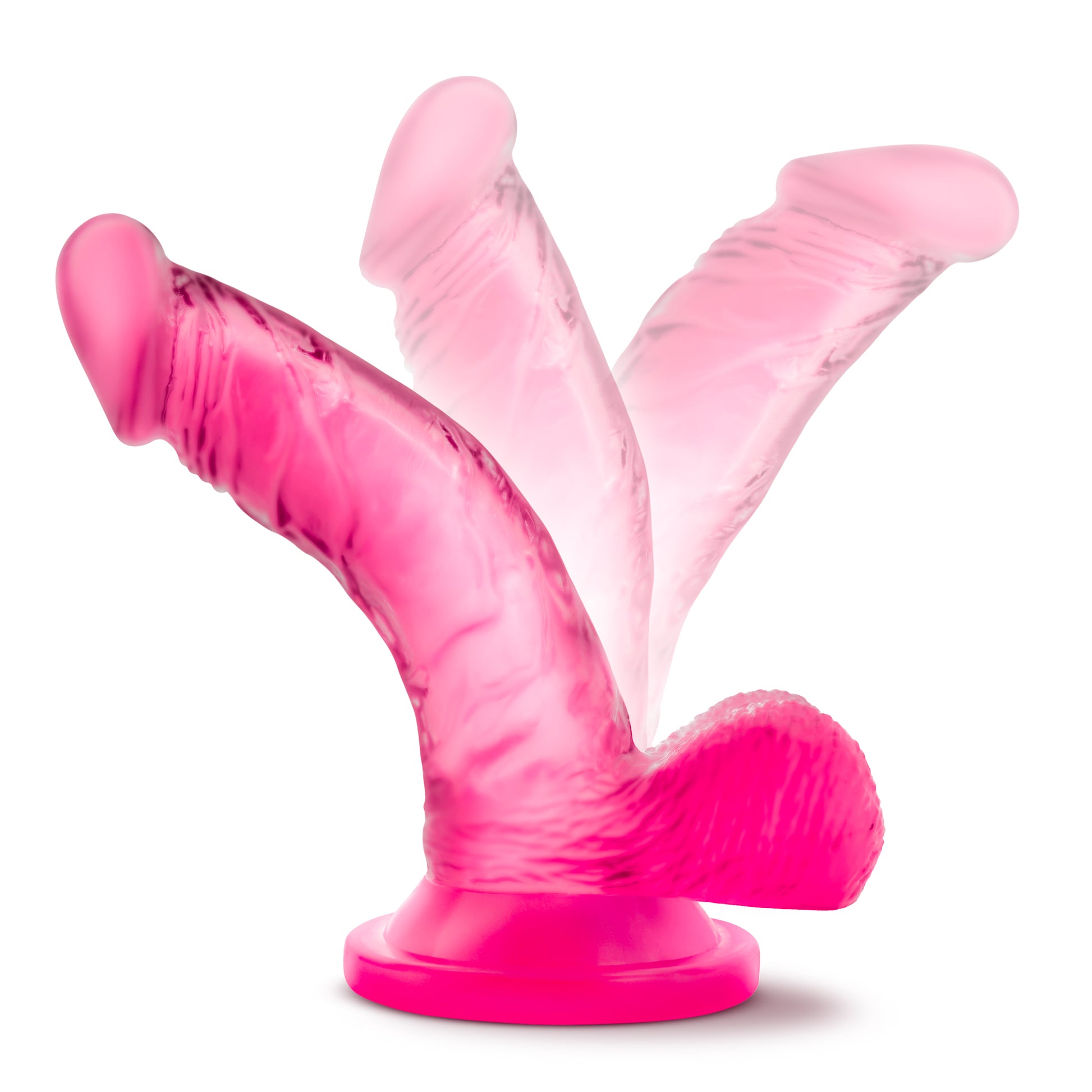 Blush Naturally Yours Mini Cock - 4 Inch Suction Cup Dildo - Pink