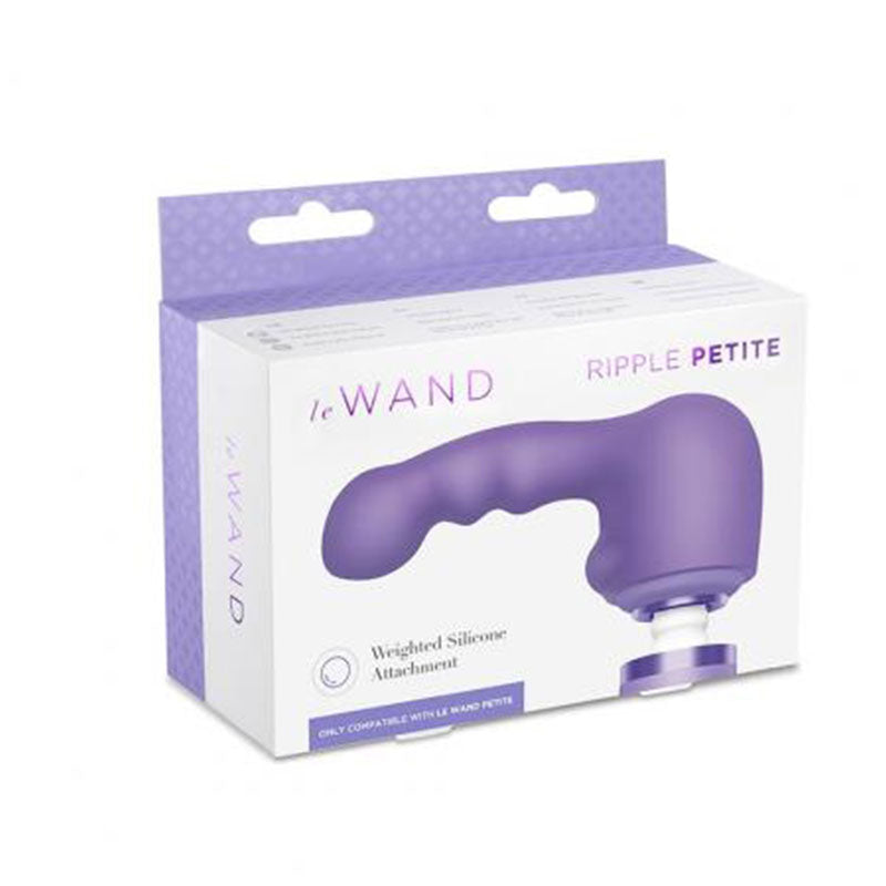 Le Wand Petite Ripple Weighted Silicone Attachment – Purple
