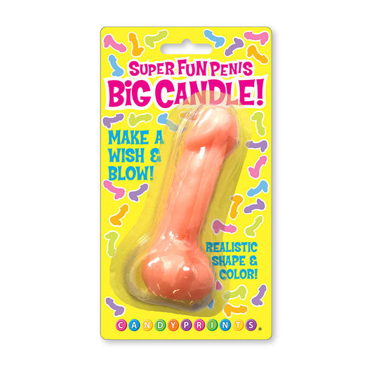 Candyprints Super Fun Big Penis Candle – Pink – Novelty Party Candle