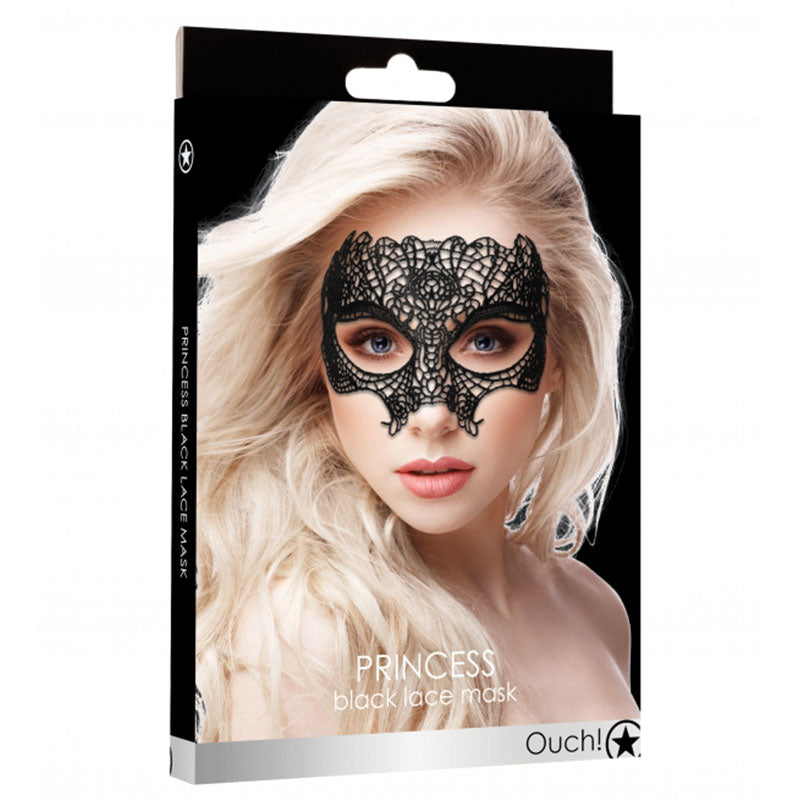 OUCH Princess Lace Eye Mask – Black – Intricate Venetian Design