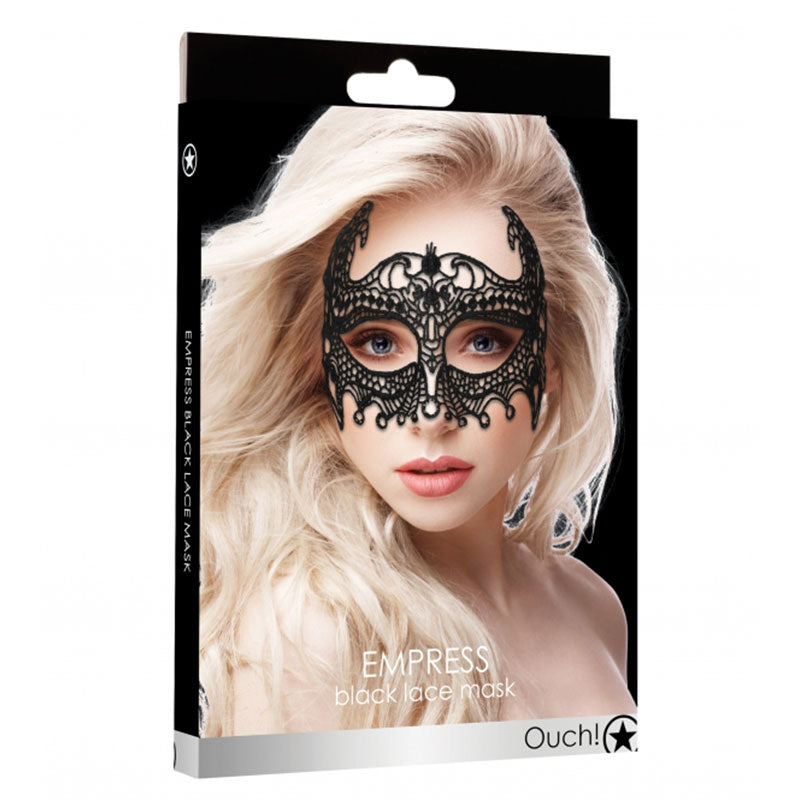 OUCH Empress Lace Eye Mask – Black – Handmade Venetian Design