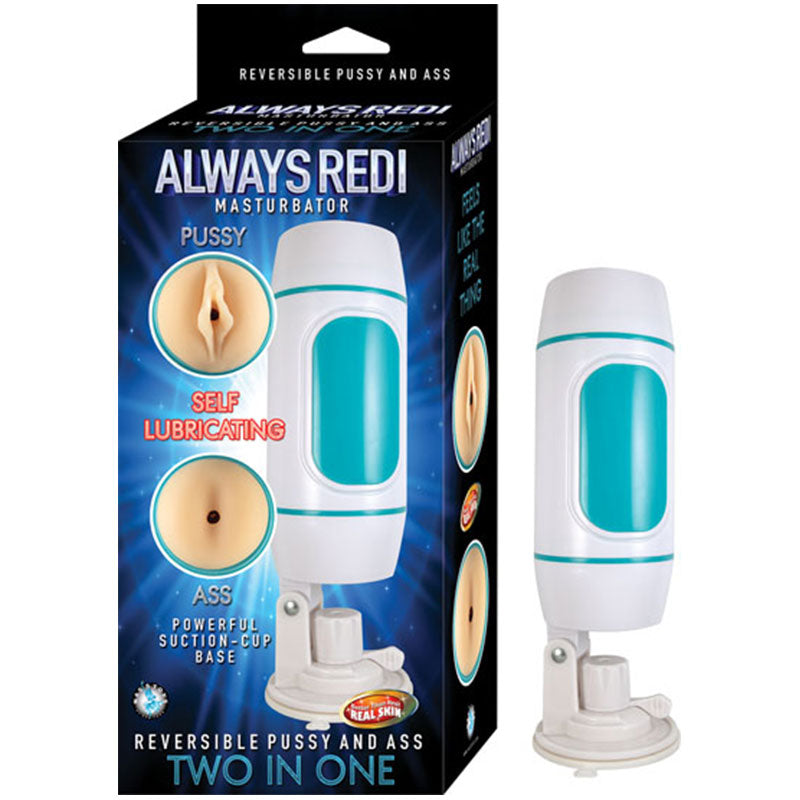 Nasstoys Always Redi Masturbator – Beige Self-Lubricating Reversible Stroker