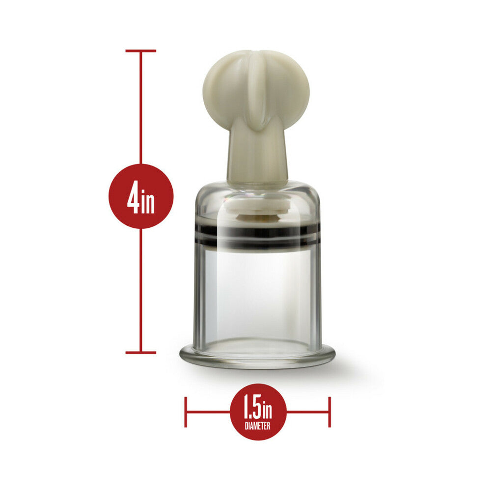 Temptasia Clit and Nipple Large Twist Suckers Set – Clear