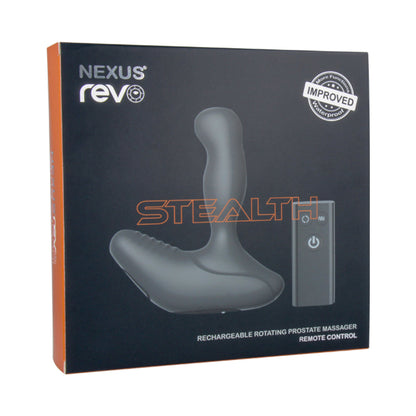 Nexus REVO STEALTH Remote Control Rotating Prostate Massager - Black