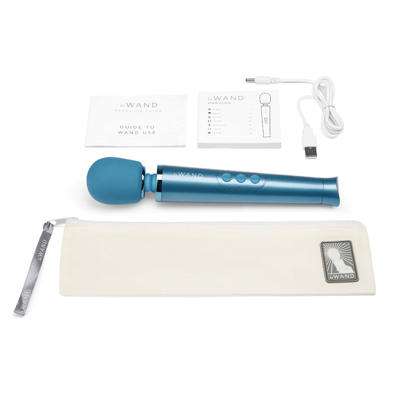Le Wand Petite Rechargeable Massager – Blue – 10 Vibration Intensities