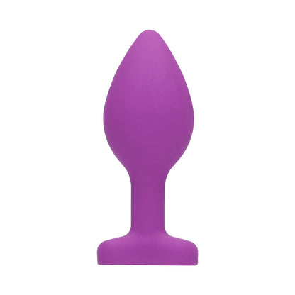 Ouch! Diamond Heart Butt Plug - Regular - Purple