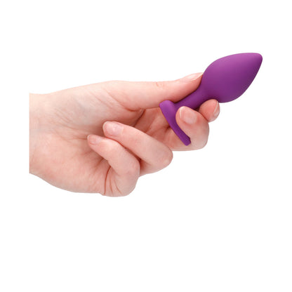 Ouch! Diamond Heart Butt Plug - Regular - Purple