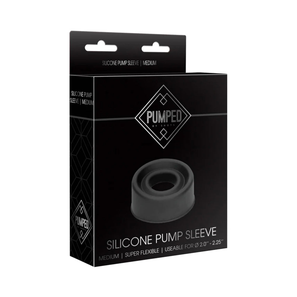 Pumped Silicone Pump Sleeve Medium – Black