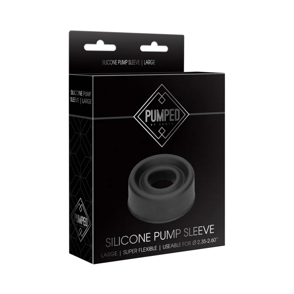 Pumped Silicone Pump Sleeve Large - Black