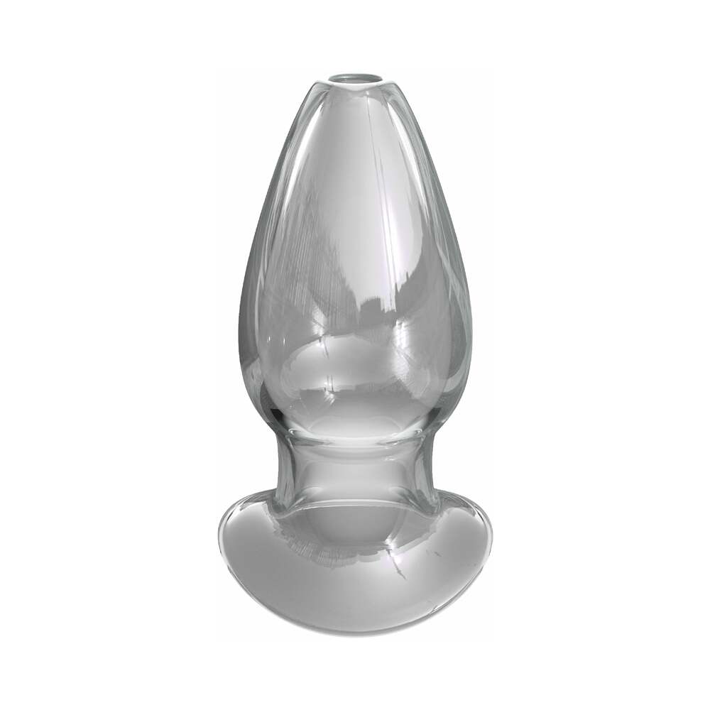 Pipedream Anal Fantasy Elite Collection Mega Anal Gaper Glass Tunnel Plug – Clear