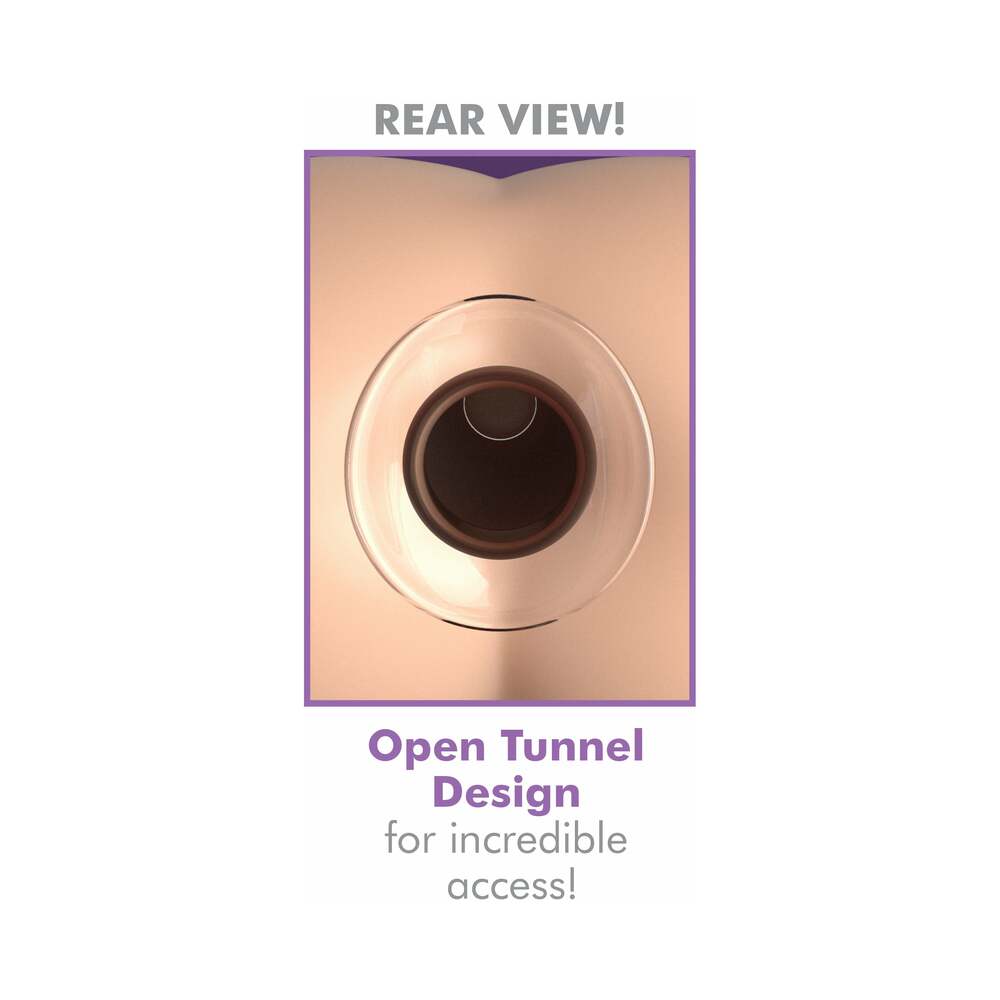 Pipedream Anal Fantasy Elite Collection Mega Anal Gaper Glass Tunnel Plug – Clear