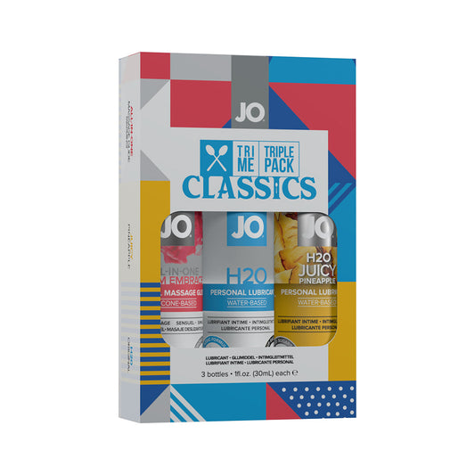 JO Tri Me Triple Pack Classics – Intimate Lubricants – Clear