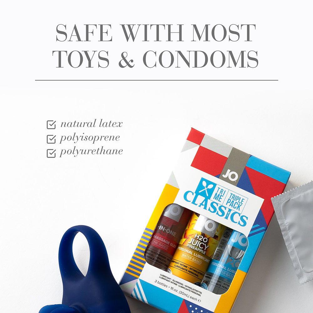 JO Tri Me Triple Pack Classics – Intimate Lubricants – Clear