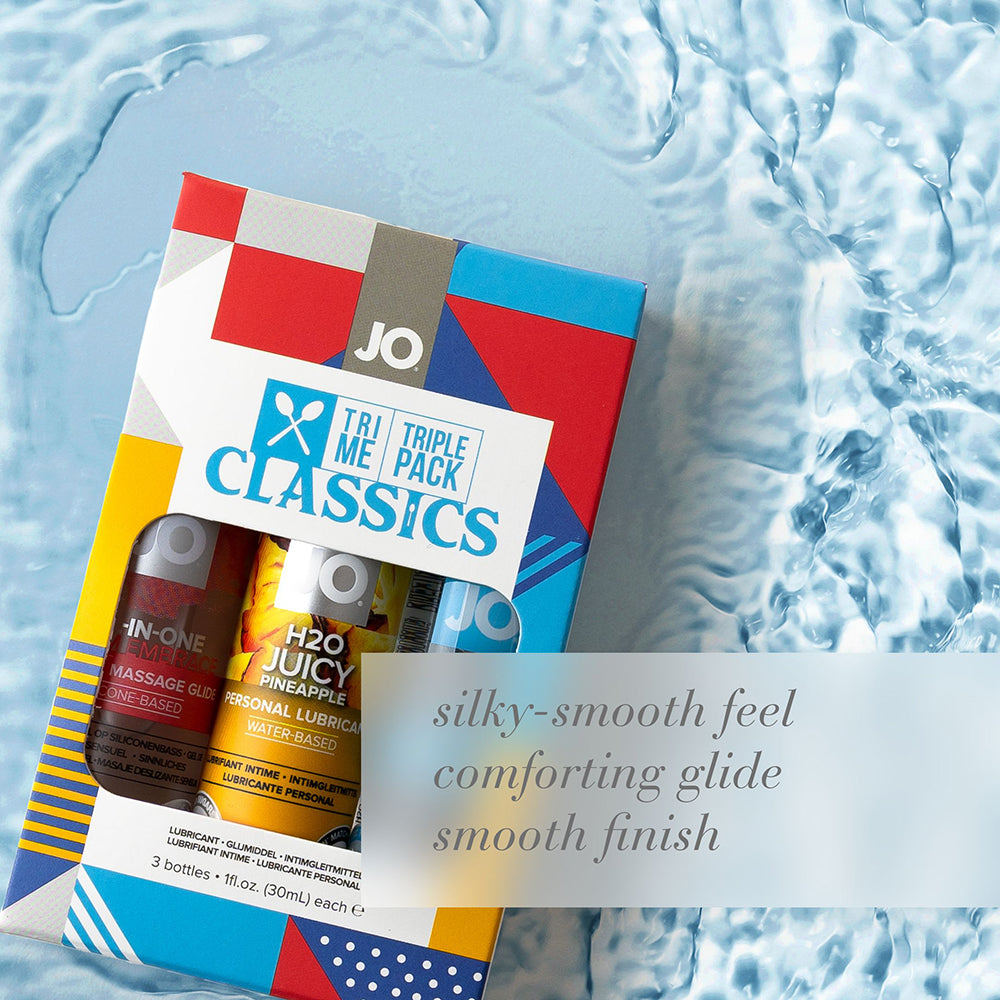 JO Tri Me Triple Pack Classics – Intimate Lubricants – Clear