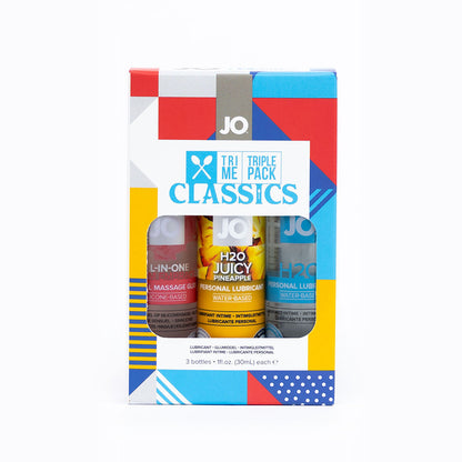 JO Tri Me Triple Pack Classics – Intimate Lubricants – Clear