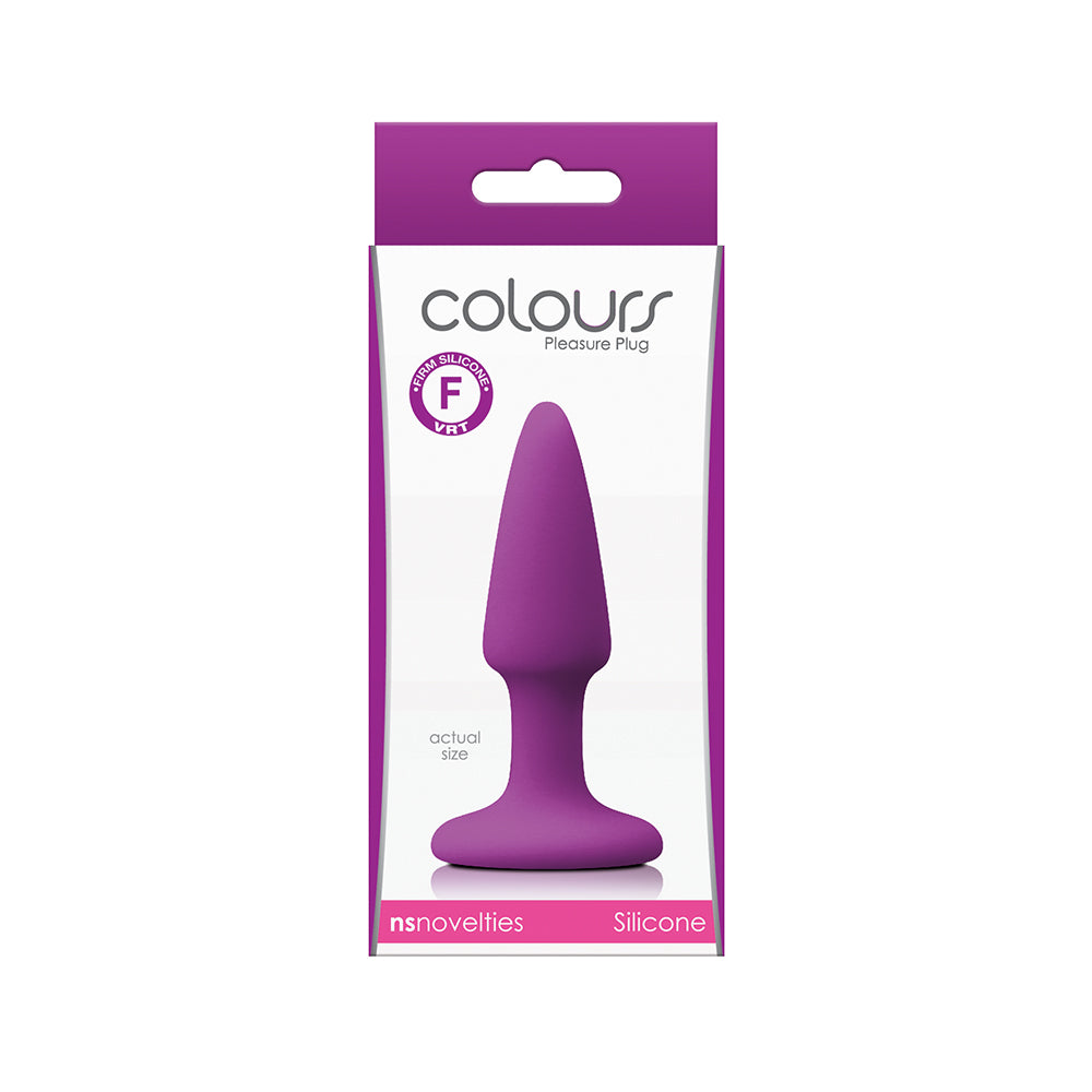 NS Novelties Colours Pleasure Plug Mini – Purple Silicone XS