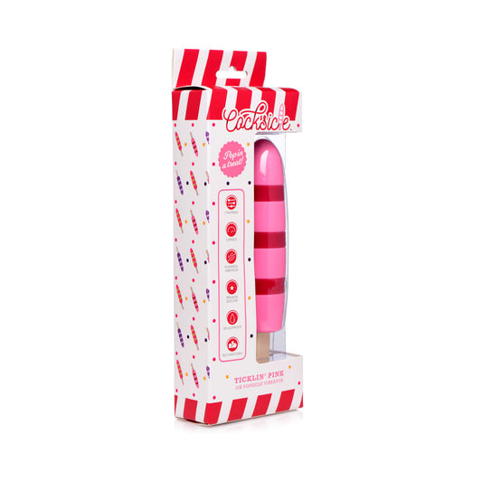 Cocksicle Ticklin' Pink 10X Popsicle Vibrator – Pink