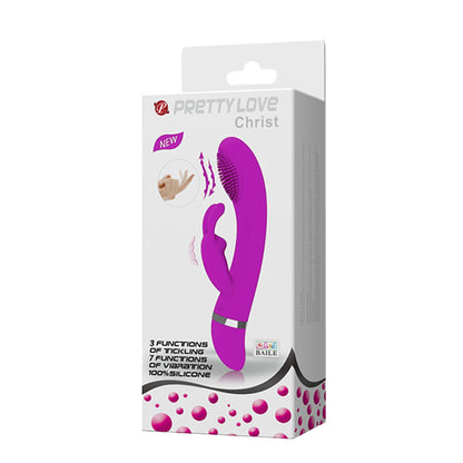 Pretty Love Christ Come Hither Rabbit Vibrator - Purple