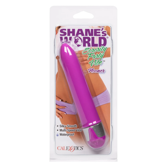 CalExotics Shanes World Sorority Party Vibe Nooner - Purple - Multi-Speed Waterproof Massager