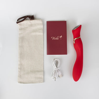 Viotec Chance G-Spot Vibrator – Red – LED Touch Screen