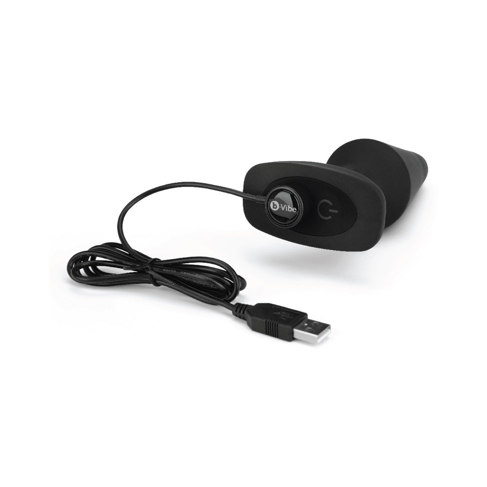 b-Vibe Rimming XL Rotating and Vibrating Remote Control Plug – Black