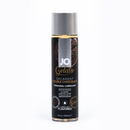 JO Gelato Decadent Double Chocolate Flavored Water-Based Lubricant 4 oz - Clear