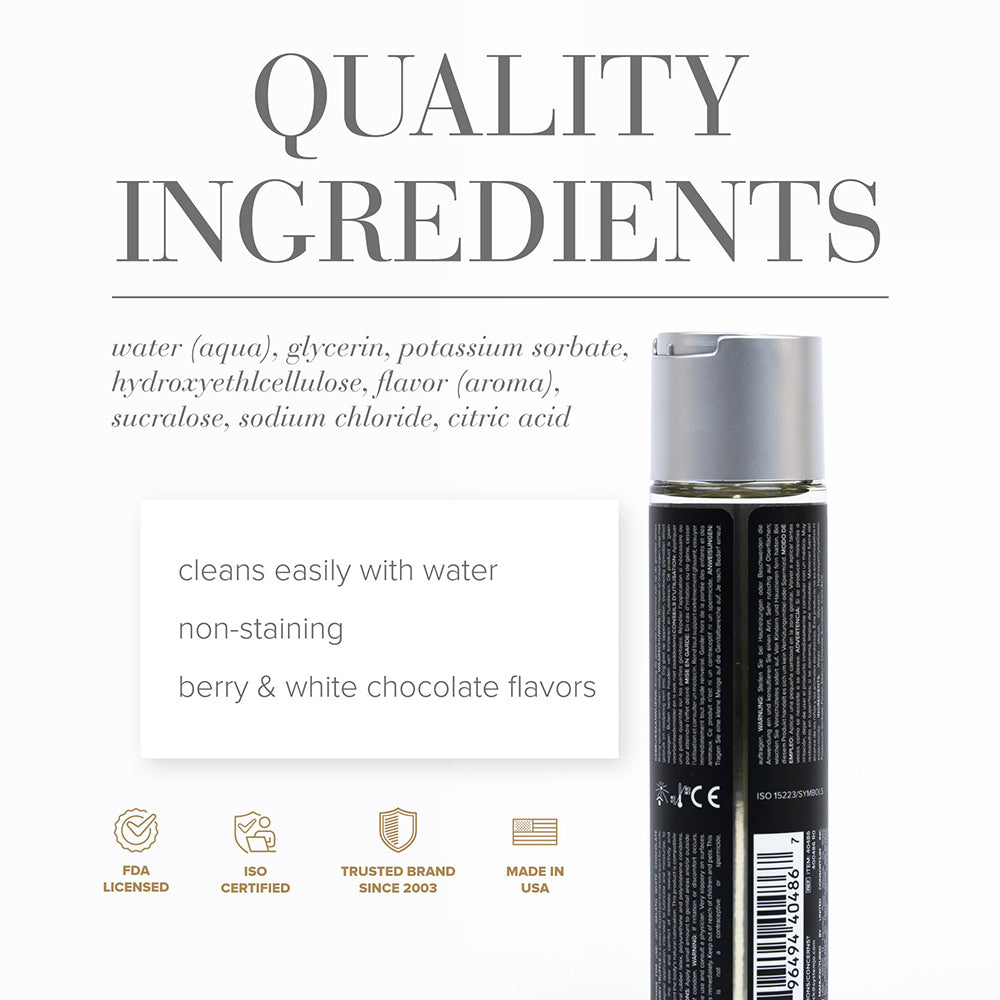 System JO Gelato White Chocolate Raspberry Truffle Water-Based Lubricant 4 oz