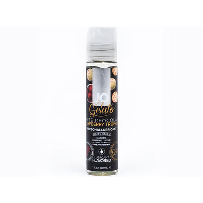 JO Gelato White Chocolate Raspberry Truffle Water-Based Lubricant 1 oz – Clear