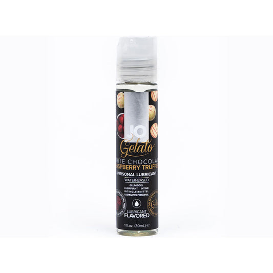 JO Gelato White Chocolate Raspberry Truffle Water-Based Lubricant 1 oz – Clear