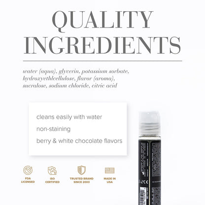 JO Gelato White Chocolate Raspberry Truffle Water-Based Lubricant 1 oz – Clear