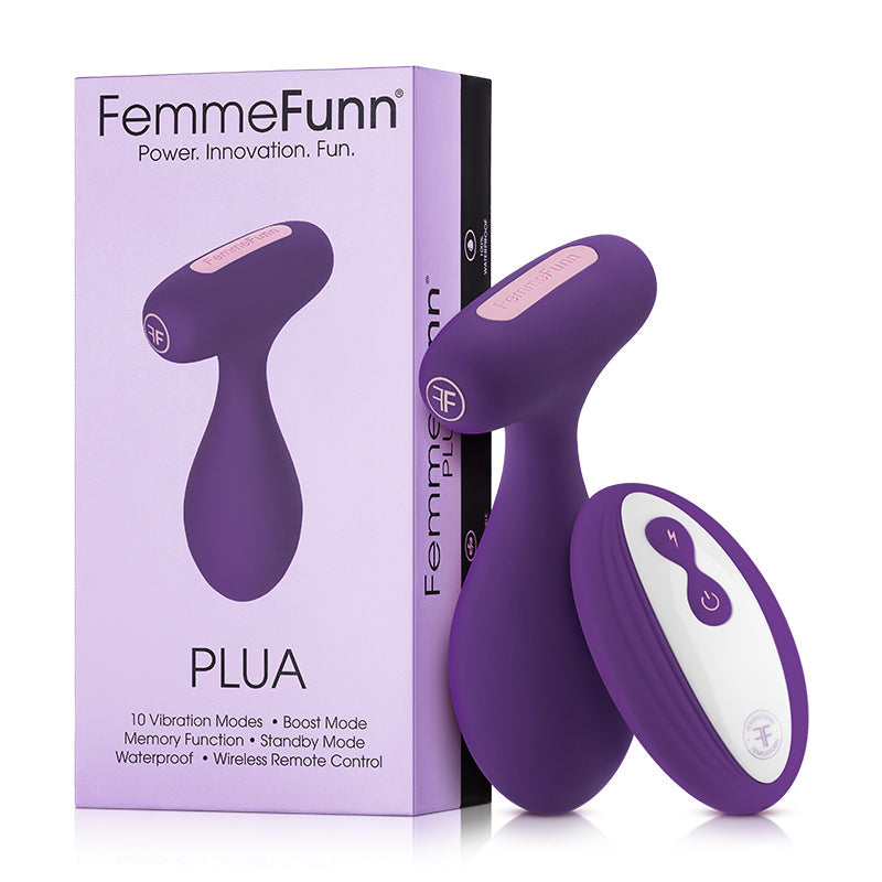 FemmeFunn Booster Bullet 20-Function Rechargeable Silicone Vibrator - Dark Purple