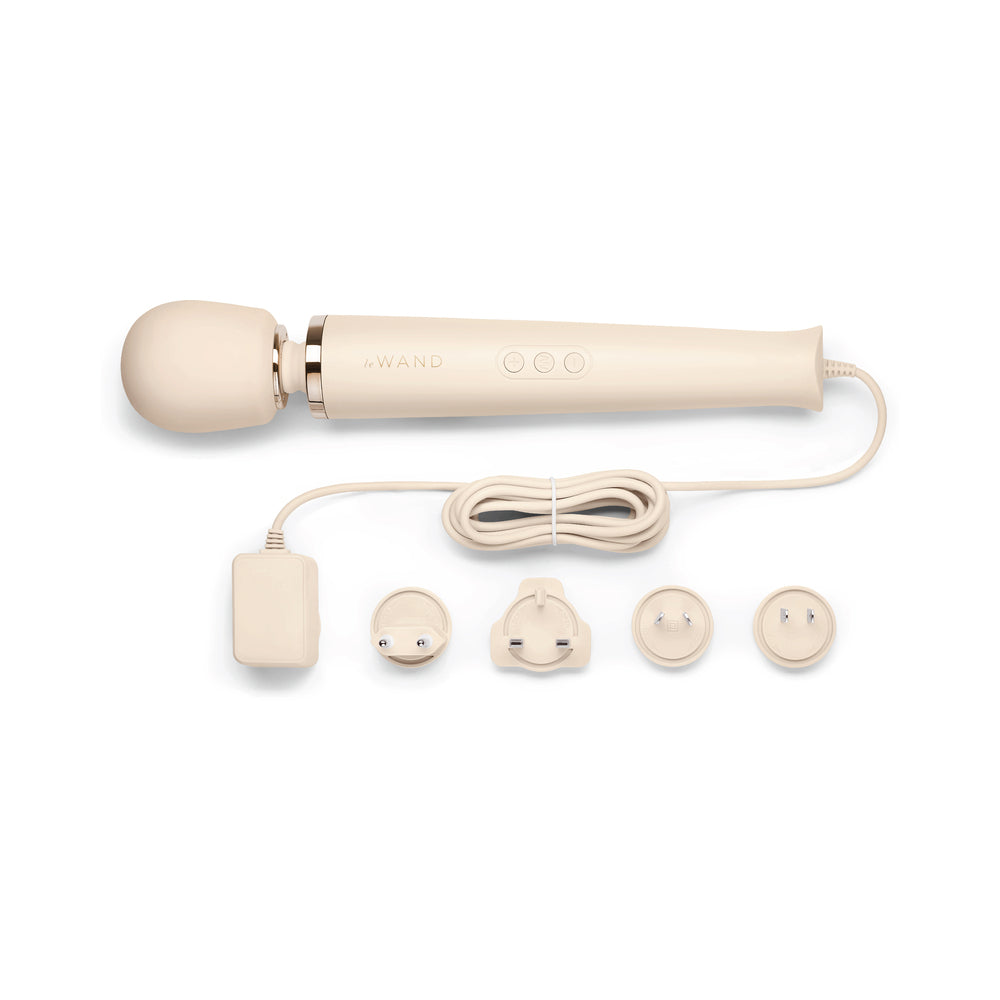 Le Wand Plug-In Vibrating Massager - Vanilla/Ivory/Beige