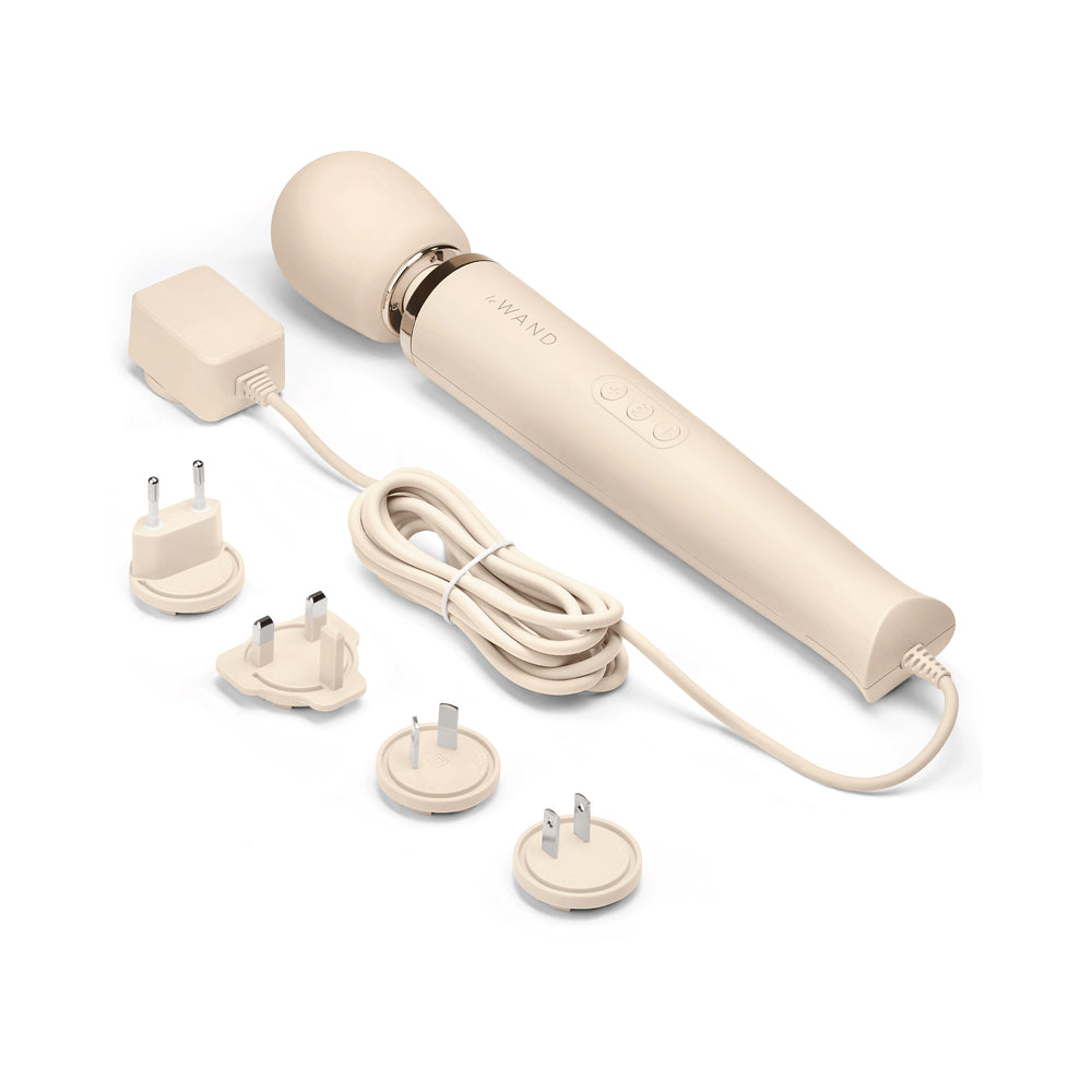 Le Wand Plug-In Vibrating Massager - Vanilla/Ivory/Beige