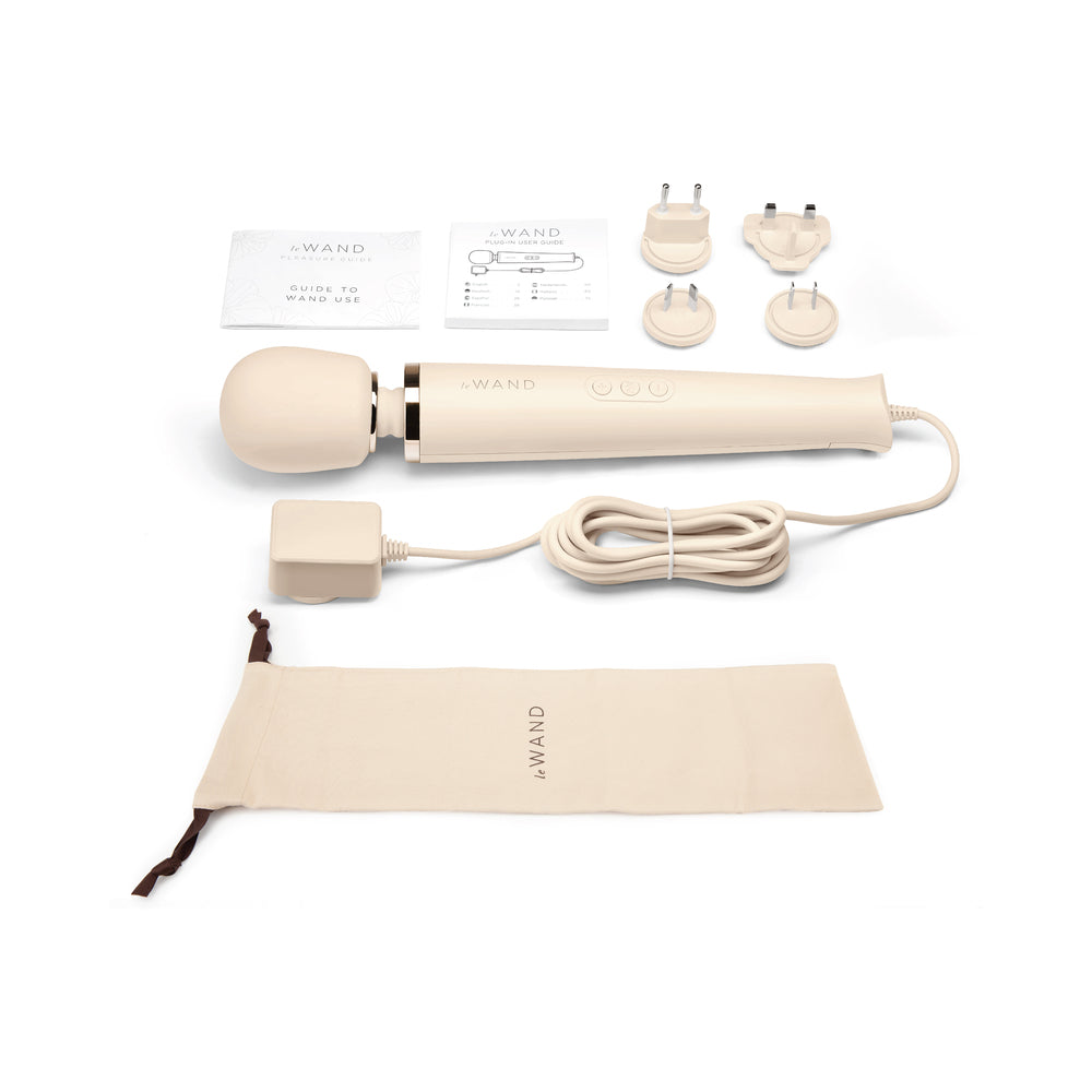 Le Wand Plug-In Vibrating Massager - Vanilla/Ivory/Beige