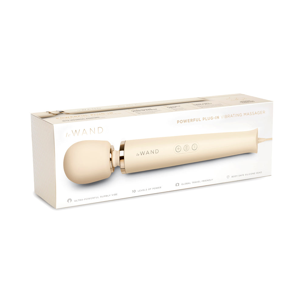 Le Wand Plug-In Vibrating Massager - Vanilla/Ivory/Beige
