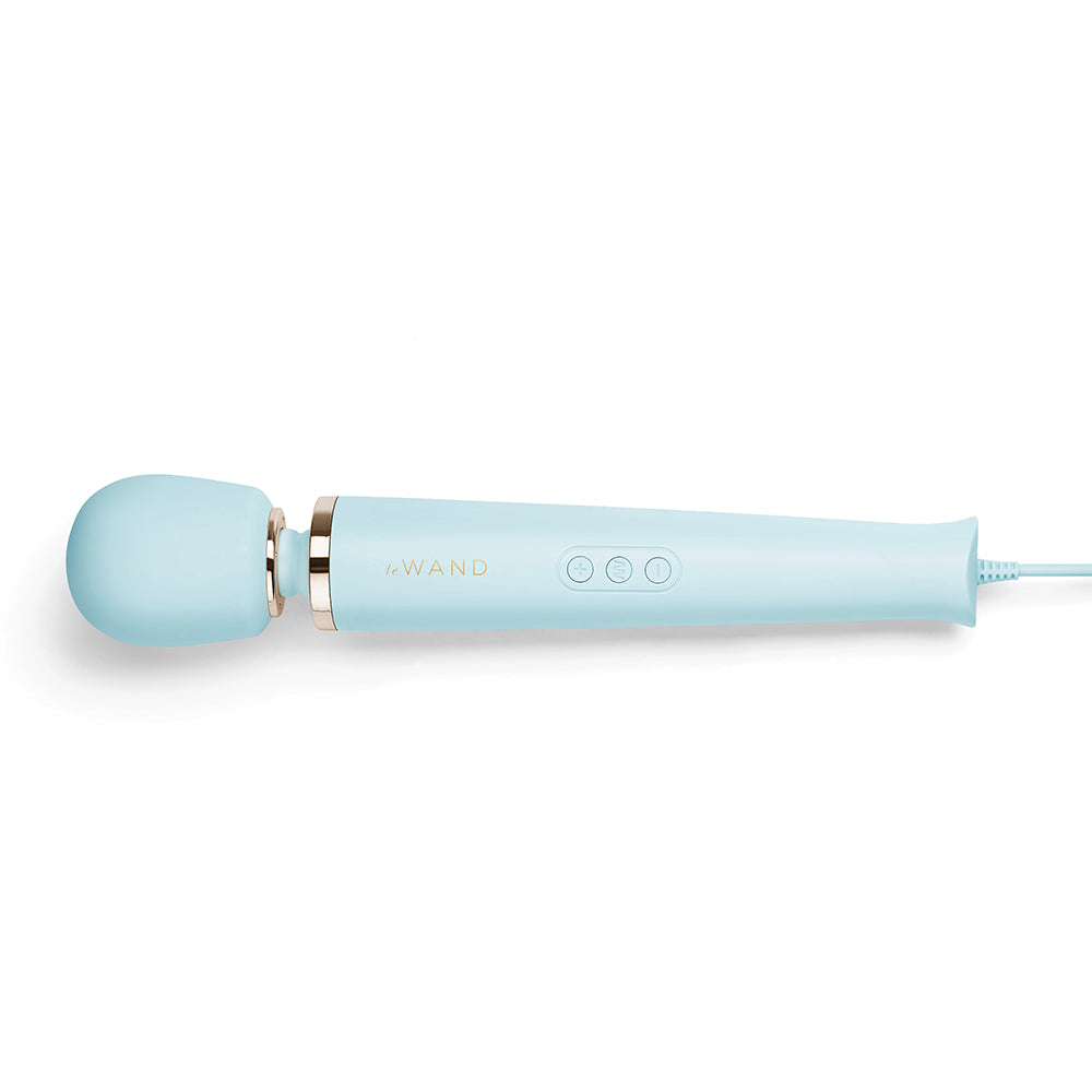 Le Wand Plug-In Vibrating Massager – Sky Blue