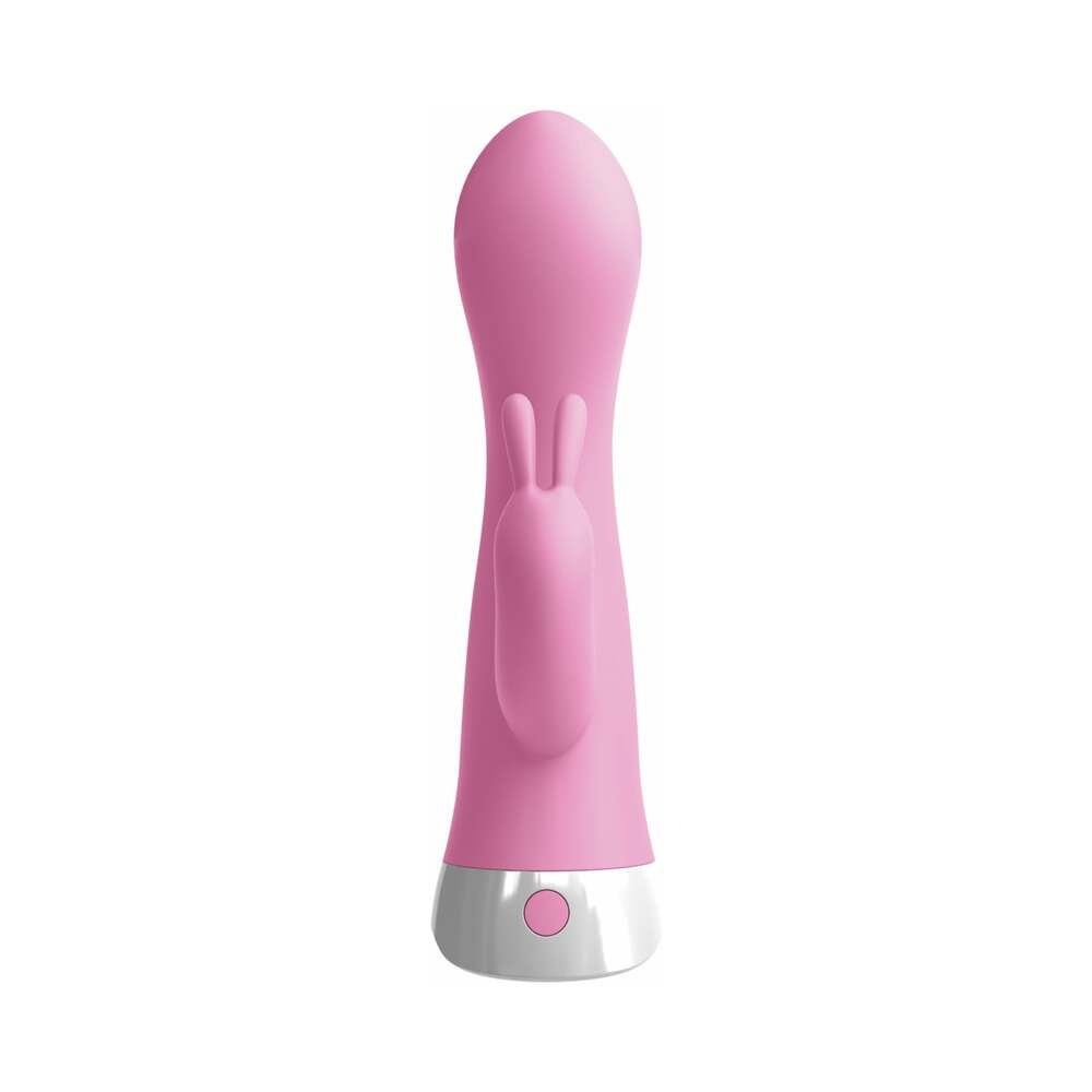 3Some Wall Banger Rabbit Vibrator – Multi-Function Silicone Toy with Suction Cup – Light Pink