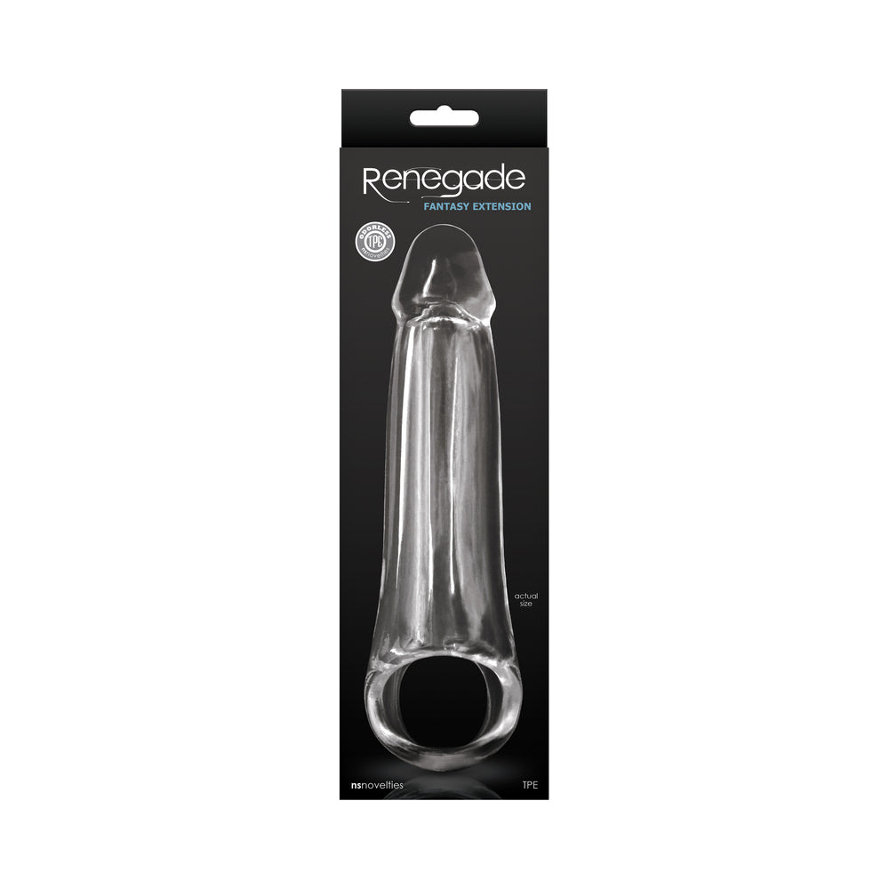 Renegade Fantasy Penis Extension Large – Clear TPE