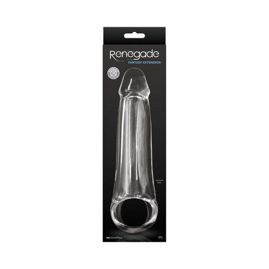 Renegade Fantasy Penis Extension Large – Clear TPE
