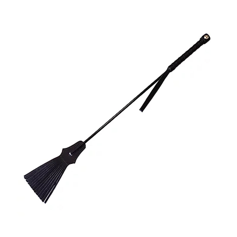 Rouge Tasseled Riding Crop – Black – Leather Riding Crop
