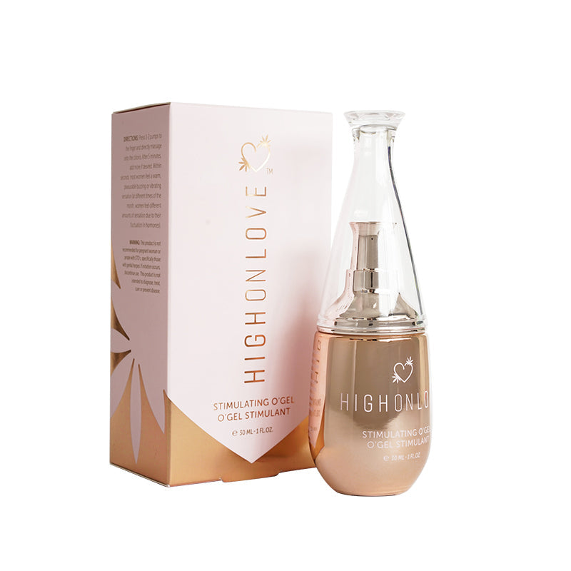 HighOnLove Stimulating O''Gel 1 oz – Rose Gold Gel for Enhanced Intimacy