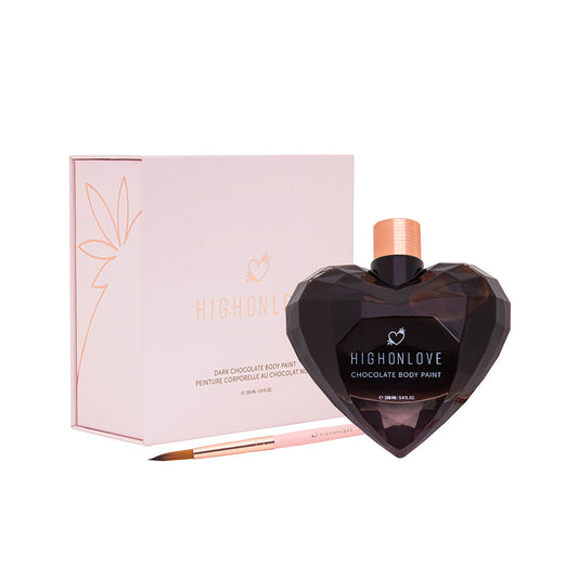 HighOnLove Dark Chocolate Body Paint - Liquid Aphrodisiac - Dark Brown
