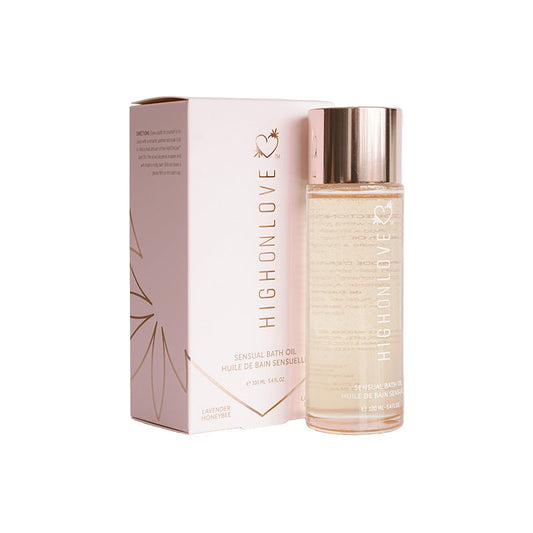 HighOnLove Sensual Bath Oil - Lavender - Rose Gold