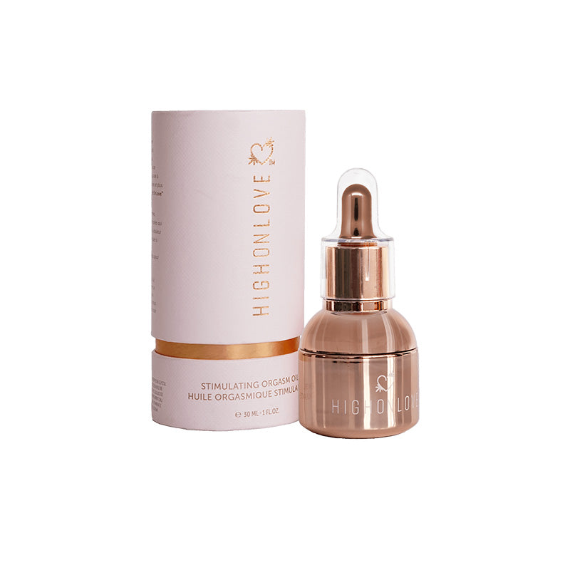 HighOnLove Stimulating O Oil 30 ml - Natural Lubricant for Enhanced Sensation - Rose Gold
