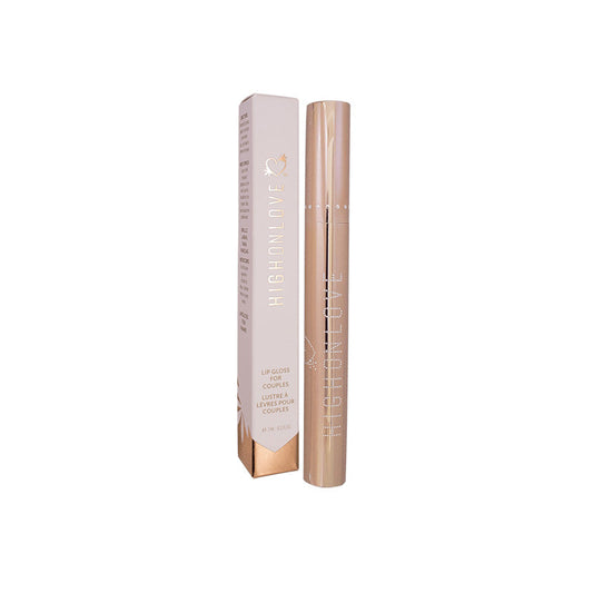 HighOnLove Couples Lip Gloss – Hydrating and Plumping – Rose Gold