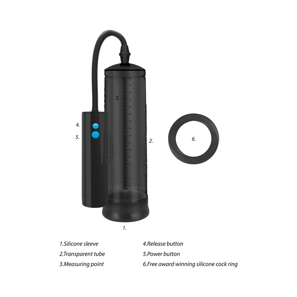 Pumped Extreme Power Rechargeable Automatic Penis Pump – Black