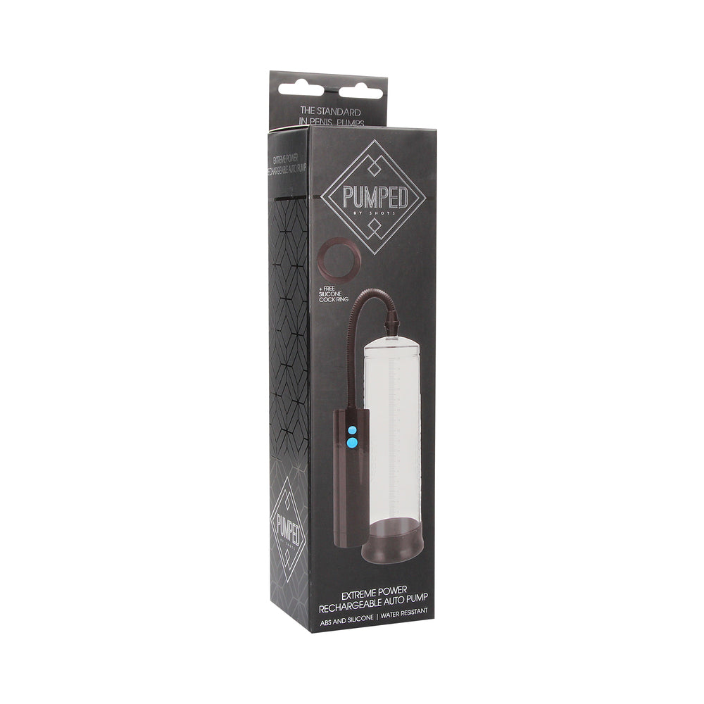 Pumped Extreme Power Rechargeable Automatic Penis Pump – Clear