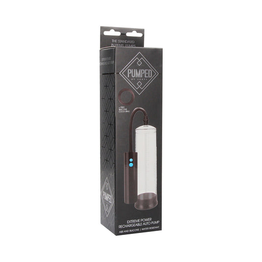 Pumped Extreme Power Rechargeable Automatic Penis Pump – Clear