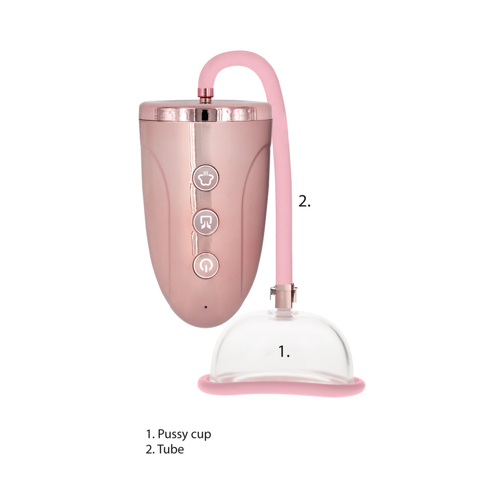 Pumped Rechargeable 3-Speed Pussy Pump - Pink