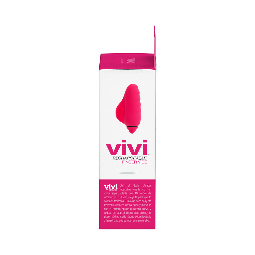 VeDO Vivi Finger Vibe – Handheld Vibrator with 10 Vibration Modes – Pink